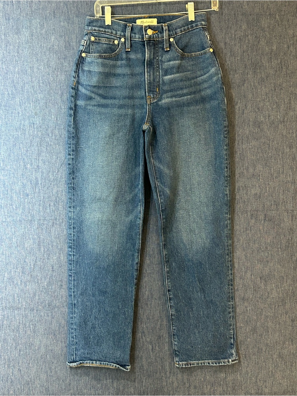 Madewell Women’s The Perfect Vintage Straight Jeans Medium Blue